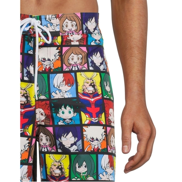 My Hero Acadenia Men's Swim Boardshorts - Picture 4 of 10